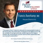 thumbnail of Kansas Family Voice of Kansas Endorses Francis Awerkamp for Kansas House of Representatives