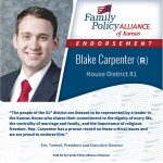 thumbnail of Kansas Family Voice of Kansas Endorses Blake Carpenter for Kansas House of Representatives