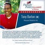 thumbnail of Kansas Family Voice of Kansas Endorses Tony Barton for Kansas House of Representatives