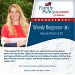 thumbnail of Kansas Family Voice of Kansas Endorses Wendy Bingesser for Kansas House of Representatives