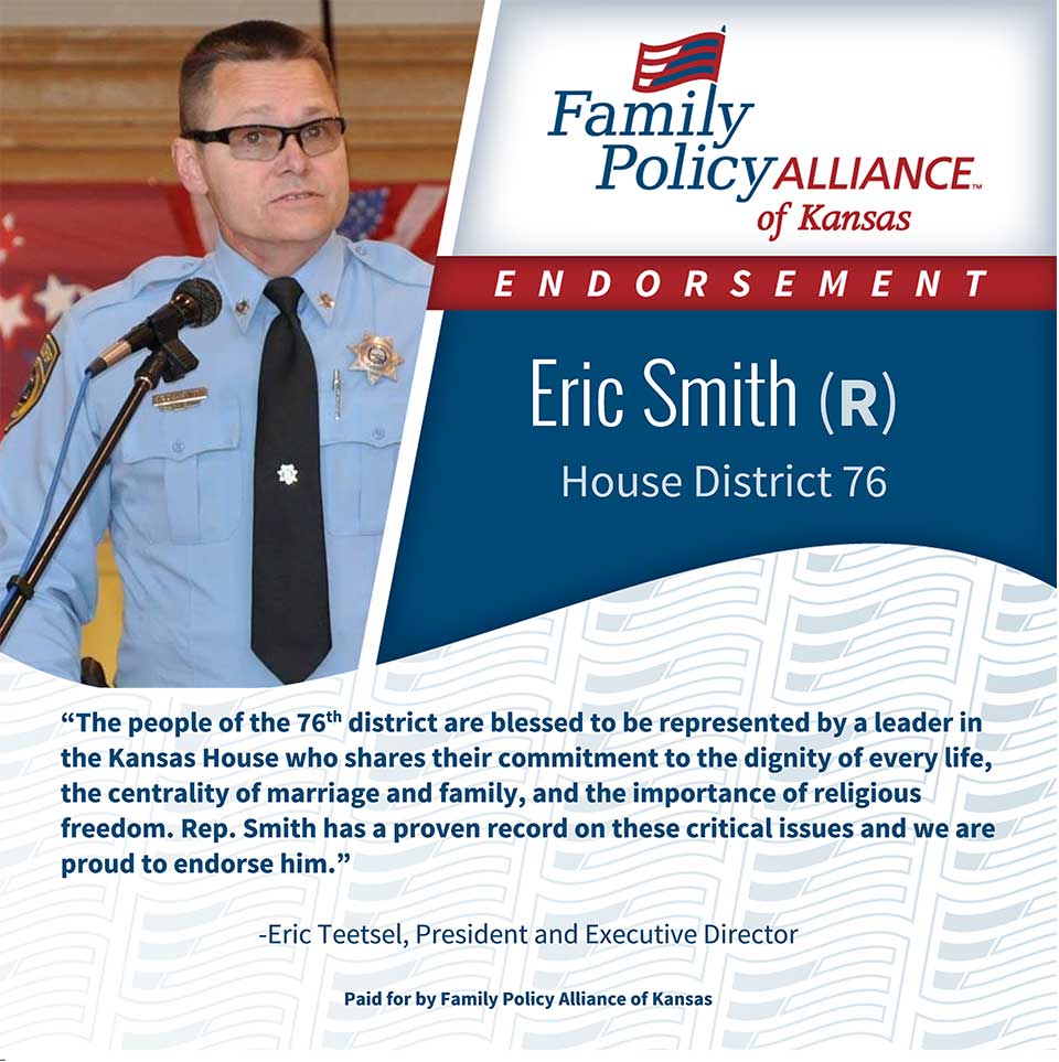 thumbnail of Kansas Family Voice of Kansas Endorses Eric Smith for Kansas House of Representatives
