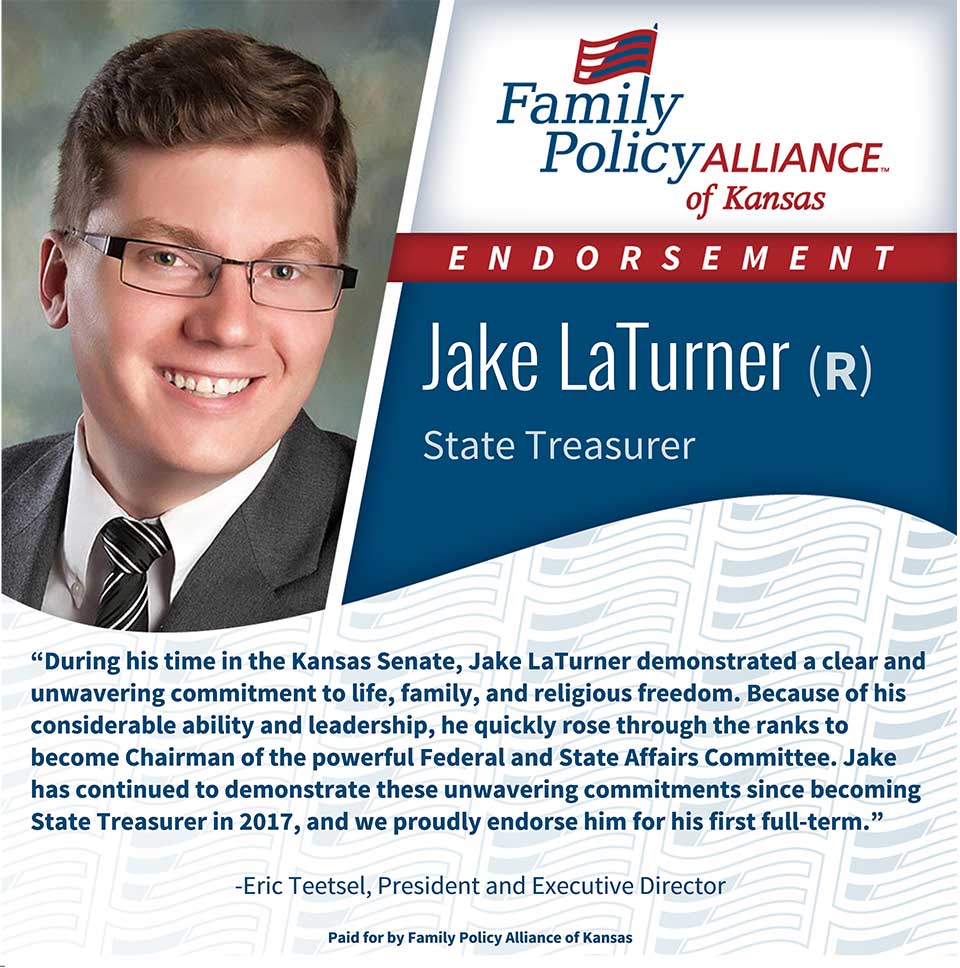 thumbnail of Kansas Family Voice of Kansas Endorses Jake LaTurner for State Treasurer