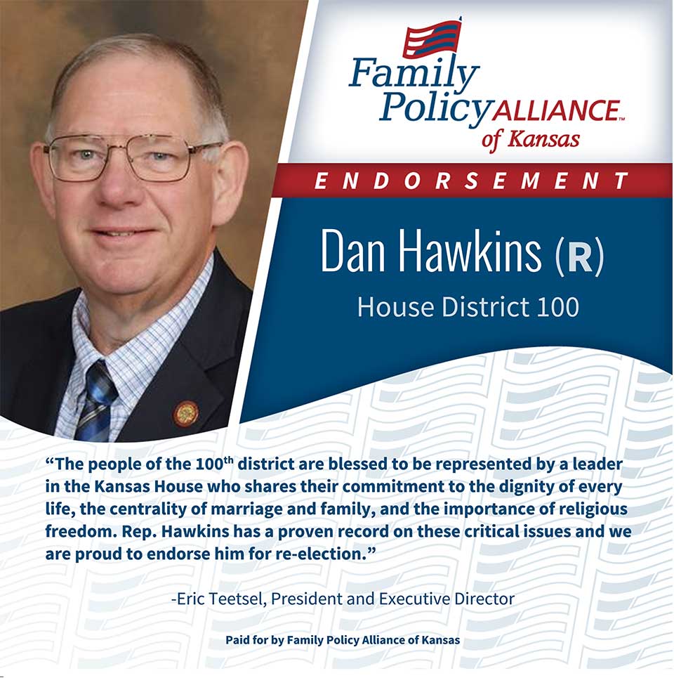 thumbnail of Kansas Family Voice of Kansas Endorses Dan Hawkins for Kansas House of Representatives