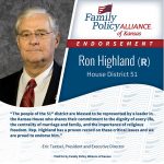 thumbnail of Kansas Family Voice of Kansas Endorses Ron Highland for Kansas House of Representatives