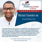 thumbnail of Kansas Family Voice of Kansas Endorses Michael Snowden for Kansas House of Representatives