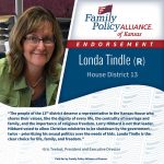 thumbnail of Kansas Family Voice of Kansas Endorses Londa Tindle for Kansas House of Representatives