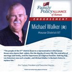 thumbnail of Kansas Family Voice of Kansas Endorses Michael Walker for Kansas House of Representatives