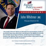 thumbnail of Kansas Family Voice of Kansas Endorses John Whitmer for Kansas House of Representatives